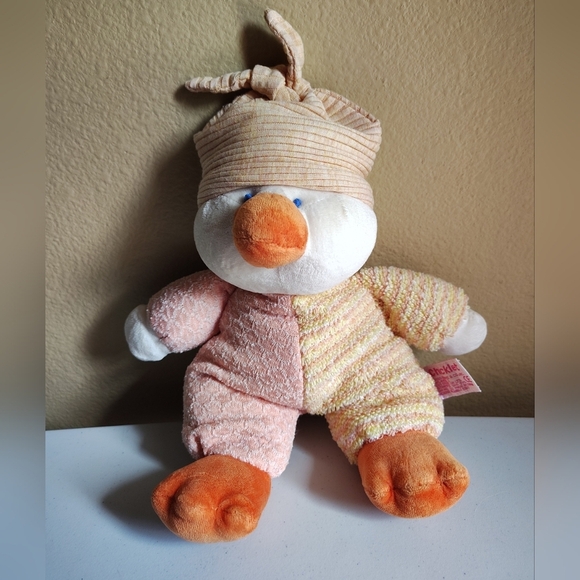 Russ Berrie Terry Chick Plush Baby Rattle Toy Chicklet Doll Collectible 12"Lovey - Picture 1 of 6